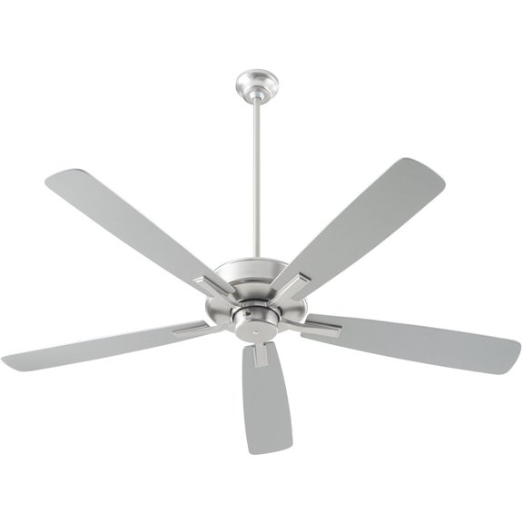 4605-65 Quorum Lighting Ovation - 5 Blade Ceiling Fan-12.5 Inches Tall and 60 Inches Wide-Satin Nickel Finish