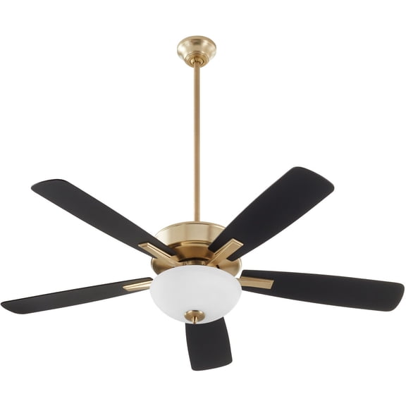 Quorum Lighting - Ovation - 5 Blade Ceiling Fan with Light Kit In Traditional
