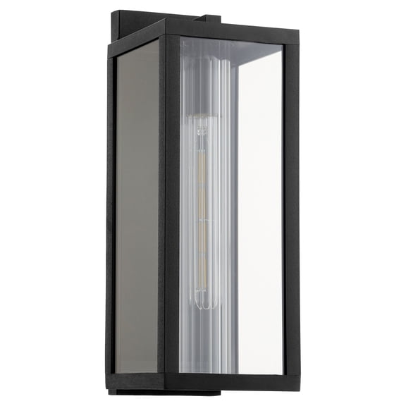 Parks 1 - Light Textured Black Black Contemporary / Transitional Outdoor Wall Light