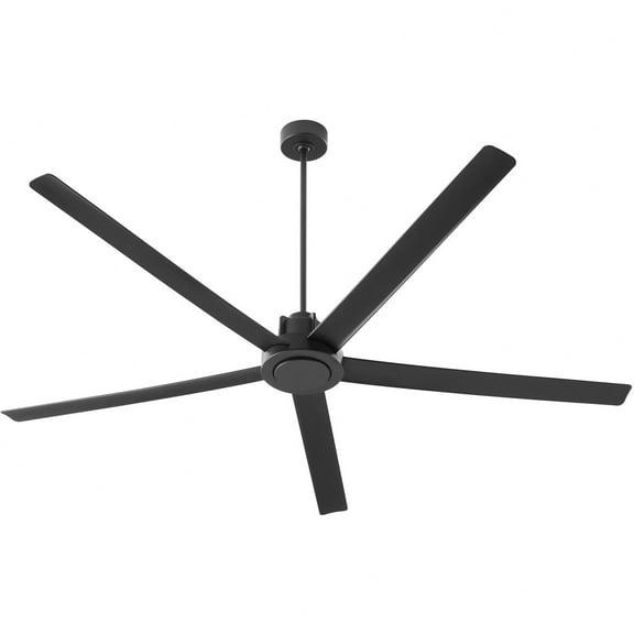 80805-59 Quorum Lighting Revel - 5 Blade Ceiling Fan-14.25 Inches Tall and 80 Inches Wide-Matte Black Finish