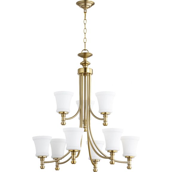Quorum Lighting - Rossington - 9 Light 2-Tier Chandelier in Quorum Home