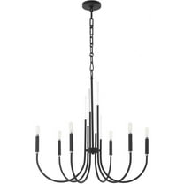 6223-6-69 Quorum Lighting SUMMIT - 6 Light Chandelier In Traditional Style-27.75 Inches Tall and 28 Inches Wide-Textured Black Finish    -Traditional
