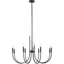 6223-8-69 Quorum Lighting SUMMIT - 8 Light Chandelier In Traditional Style-34.25 Inches Tall and 32 Inches Wide-Textured Black Finish    -Traditional