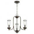 thumbnail image 1 of 6044-3-86-Quorum Lighting-Collins - 3 Light Chandelier in style - 19 inches wide by 19.25 inches high-Oiled Bronze Finish    -Traditional Installation, 1 of 3