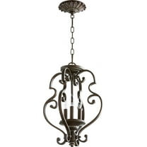 2873-13-39-Quorum Lighting-San Miguel - 3 Light Dual Mount Pendant in Transitional style - 13.5 inches wide by 17 inches high-Vintage Copper Finish