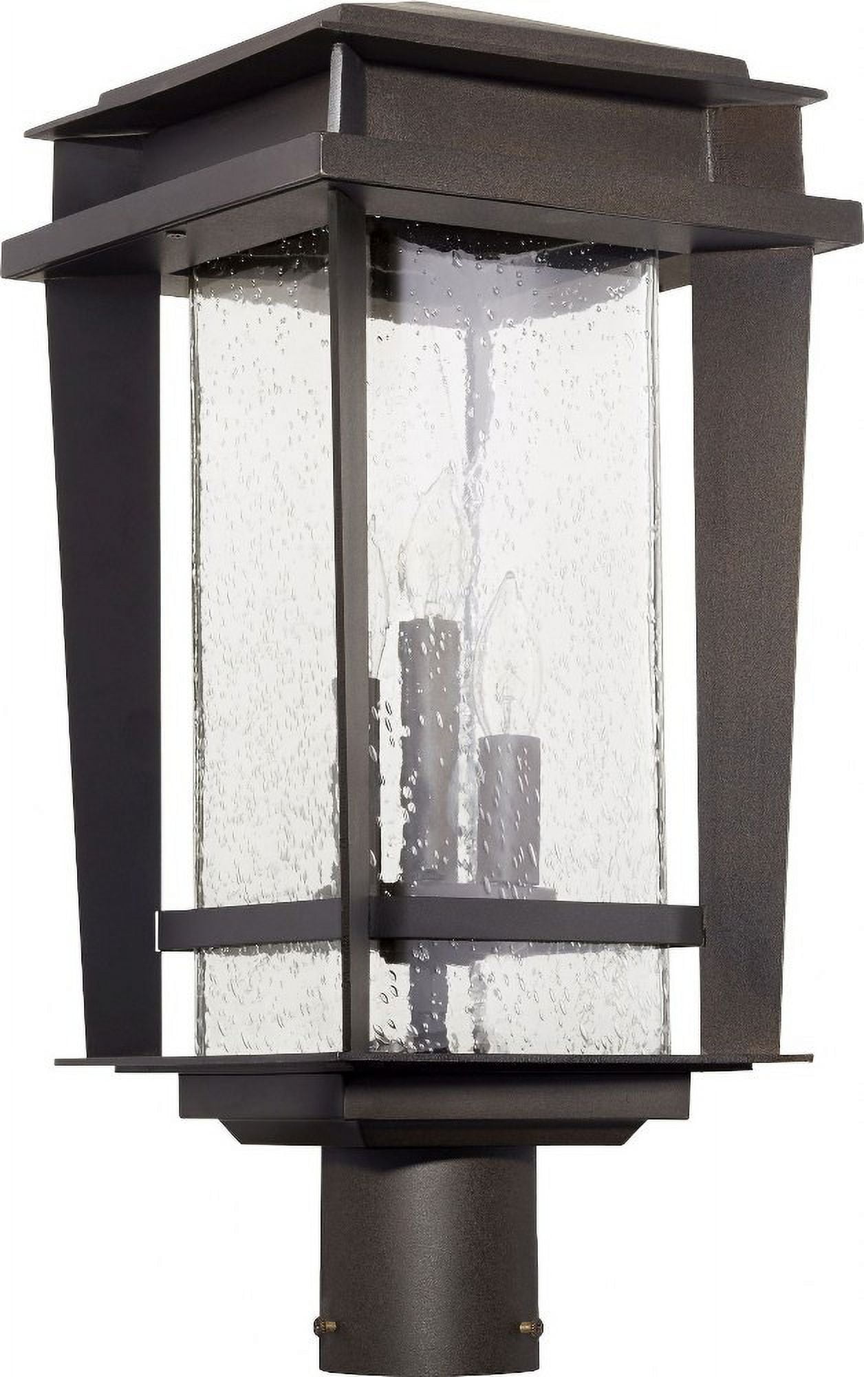 Quorum Lighting - Three Light Post Mount - Easton - 3 Light Outdoor Post Lantern