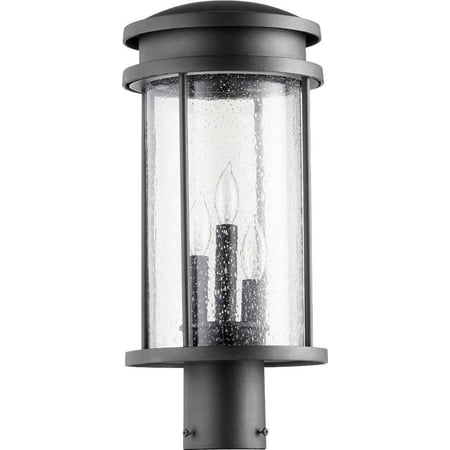 Quorum Lighting - Three Light Post Mount - Hadley - 3 Light Outdoor Post Lantern