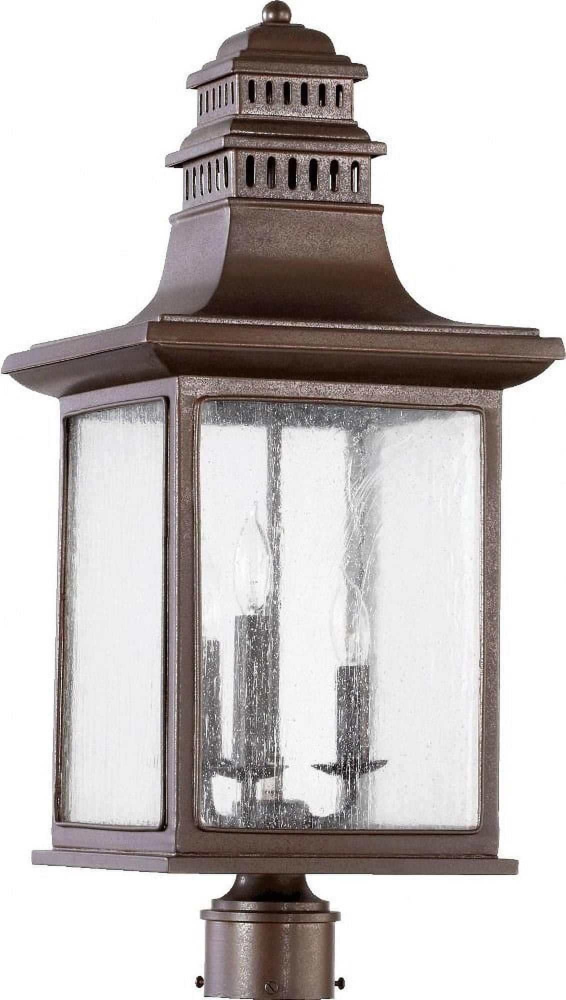 Quorum Lighting - Three Light Post Mount - Magnolia - 3 Light Outdoor Post