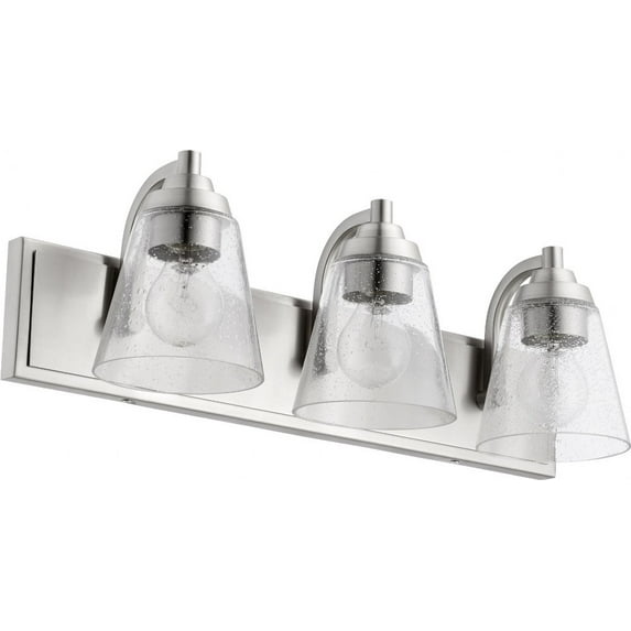 Quorum Lighting - Three Light Vanity - 3 Light Cone Bath Vanity in Transitional