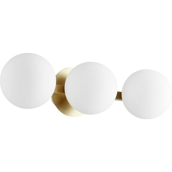 Quorum Lighting - Three Light Vanity - 3 Light Globe Bath Vanity in Transitional