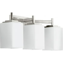Quorum Lighting Delta 3-Light Satin Nickel Vanity Fixture