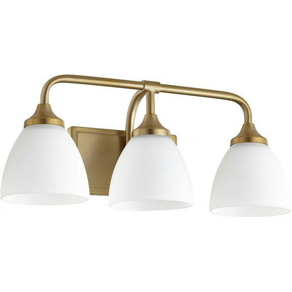 Quorum Lighting - Three Light Vanity - Enclave - 3 Light Bath Vanity in Quorum