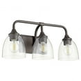 thumbnail image 1 of Quorum Lighting Enclave Glass 3-Light Oiled Bronze Wall Sconce, 1 of 5