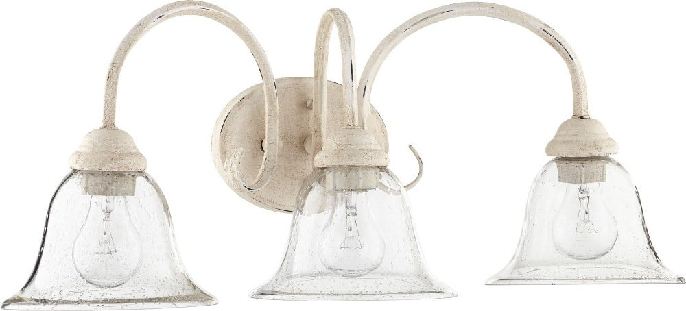 Quorum Lighting Spencer 3-Light Persian White Glass Wall Sconce