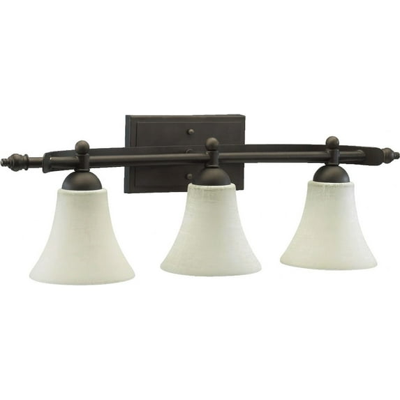 Quorum Lighting Aspen 3-Light Oiled Bronze Fan with Shade