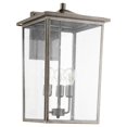 thumbnail image 1 of Quorum Lighting Riverside Outdoor Lantern, 3 Lights, Weathered Zinc, 1 of 1