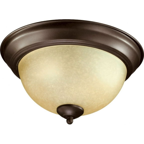 Quorum Lighting - Two Light Ceiling Mount - 2 Light Flush Mount in Transitional