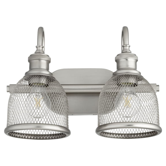 Quorum Lighting Omni 2-Light Satin Nickel Wall Sconce