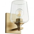 thumbnail image 1 of 558-1-80 Quorum Lighting Veno - 1 Light Wall Mount In contemporary Style-8.75 Inches Tall and 5.5 Inches Wide-Aged Brass Finish, 1 of 2