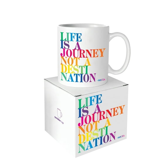 Quotable "Life is a Journey, Not a Destination" Quote Mug