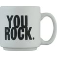 thumbnail image 1 of Quotable Mini Espresso "You Rock" Quote Mug 3oz. Stackable 2.5" tall 2" diameter, 1 of 2
