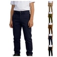 thumbnail image 1 of Quotay Boys Dress Pants Casual with Comfortable Elastic Waistband and for Everyday Play and School Boy'S Trousers 4-14 Years Navy,4-5 Years, 1 of 4
