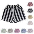 thumbnail image 1 of Quotay Boys Shorts Summer Casual Striped Contrast Color Lightweight Breathable Outdoor Play Summer Pants 1-6 Years 01_Black,2-3 Years, 1 of 3
