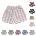 thumbnail image 1 of Quotay Boys Summer Shorts Casual Contrast Color Lightweight Breathable Outdoor Play Elastic Waist Comfy Pants 1-6 Years 02_Pink,2-3 Years, 1 of 4