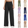 thumbnail image 1 of Quotay Girls Dress Pants Wide Leg for Girls Preppy Clothes Size Trousers for Girls 5-14 Years Black,11-12 Years, 1 of 5