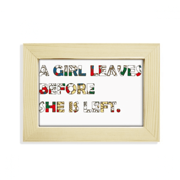 Quote About Girls Desktop Decorate Photo Frame Picture Art Painting 5x7 inch