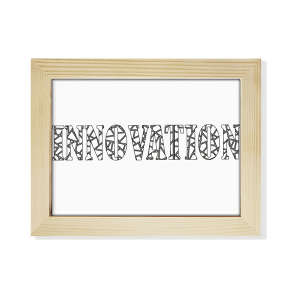 Quote About Innovation Desktop Photo Frame Picture Art Decoration Painting 6x8 inch