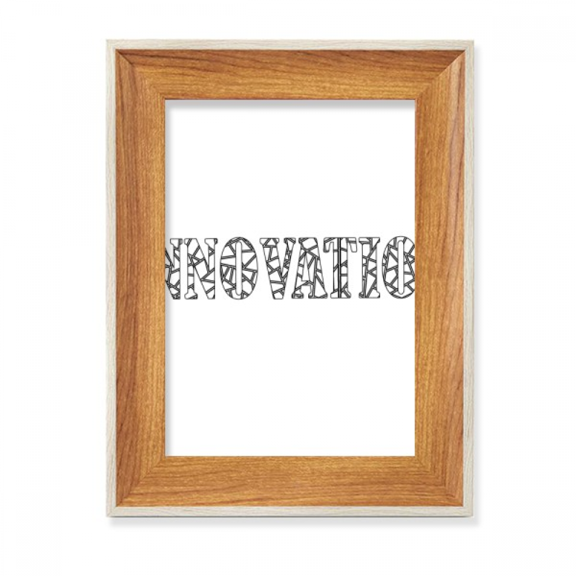 Quote About Innovation Desktop Wooden Photo Frame Display Picture Art Painting Multiple Sets