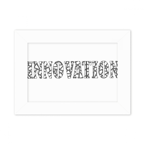 Quote About Innovation Photo Mount Frame Picture Art Painting Desktop 5x7 inch