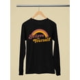 thumbnail image 1 of Quote Believe In Yourself Long Sleeve Women's -SelectDesign Designs, 1 of 4