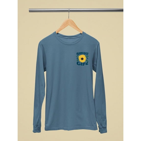 Quote Everyday Is A Gift Long Sleeve Women's -SelectDesign Designs