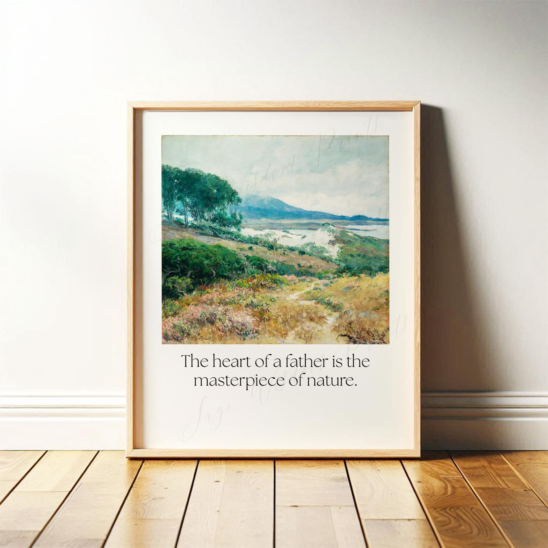 Quote For Dad Heart Of A Father Vintage For Figure Thoughtful Dad ...