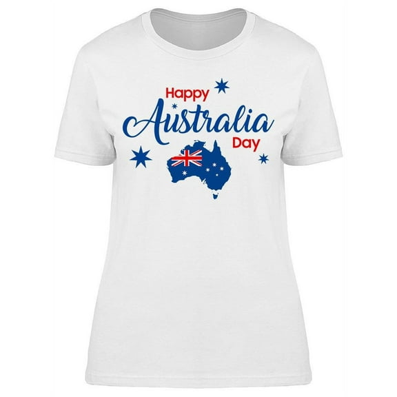 Quote, Happy Australia Day T-Shirt Women -Image by Shutterstock, Female x-Large