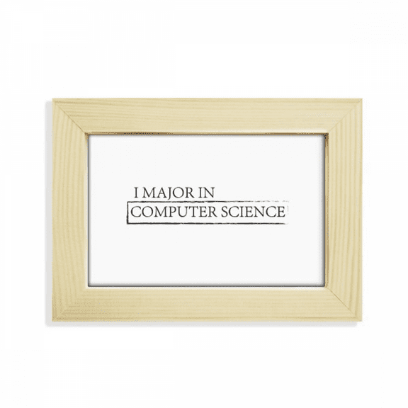 Quote I Major In Computer Science Desktop Decorate Photo Frame Picture Art Painting 5x7 inch