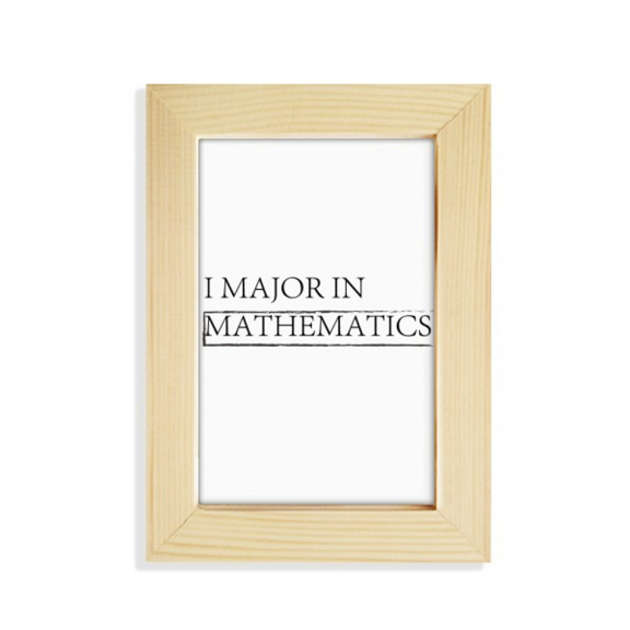 Quote I Major In Mathematics Desktop Display Photo Frame Picture Art Painting 5x7 inch