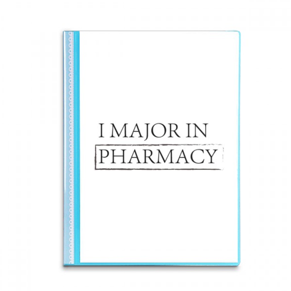 Quote I Major In Pharmacy Book Sheet Protectors Portfolio Binder Folder