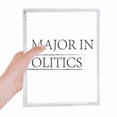 thumbnail image 1 of Quote I Major In Politics Notebook Loose Diary Refillable Journal Stationery, 1 of 4