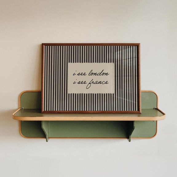 Quote I See London Black Stripes Wall Art Interior Gallery Display Accent Collection