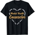thumbnail image 1 of Quote Mental Health Counselor Heart Word Cloud T-Shirt, 1 of 4