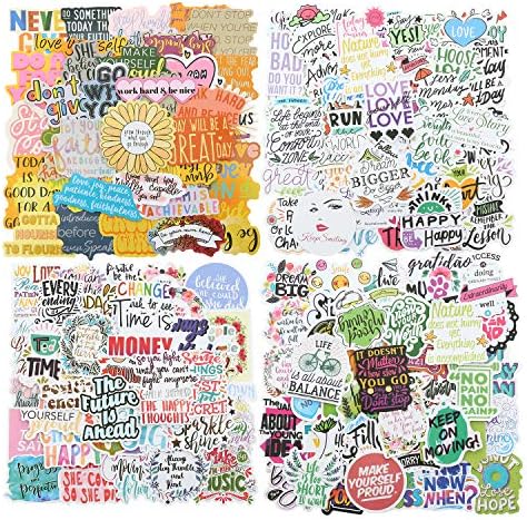 Quote Stickers, Positive Stickers 200Pcs Motivational Waterproof Vinyl ...