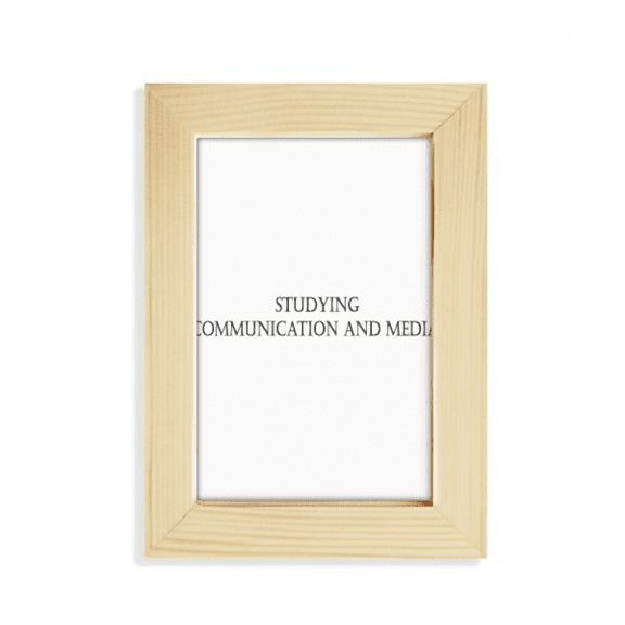 Quote Studying Communication and Media Desktop Display Photo Frame Picture Art Painting 5x7 inch