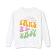 thumbnail image 1 of Quote - Take It Easy - Unisex White Sweatshirt, 1 of 4