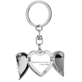 thumbnail image 1 of Quote The Good Is Known In Bad Weather Heart Angel Wing Key Chain Holder, 1 of 3