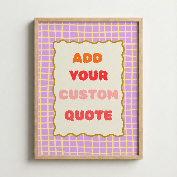 Quote Wall Art Typography Text Sign Home Decor