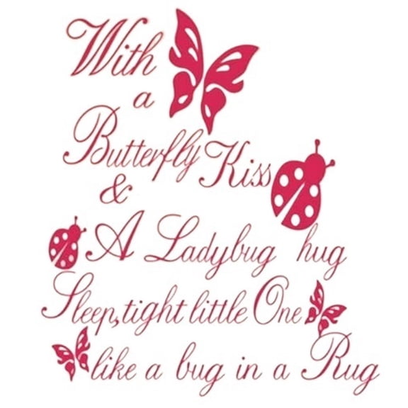 Quote Wall Sticker Art Vinyl Decal Baby Room Paper Mural