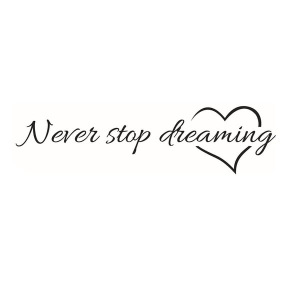 Uxcell Home Never Stop Pattern Removable DIY Wall Decoration Art Sticker Decal 22.4" x 5.9"